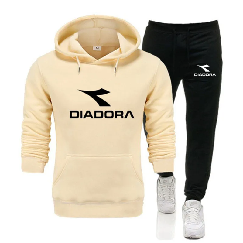 

Brand new men's hooded sweatpants suit 2 pieces of autumn running sportswear, men's sweatshirt, sports suit, gym suit, men's spo