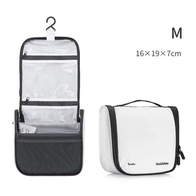 NatureHike Tyvek Wash Bag Outdoor Travel Storage Bag Dry Wet Separation Bag Cosmetic bag - Цвет: White M