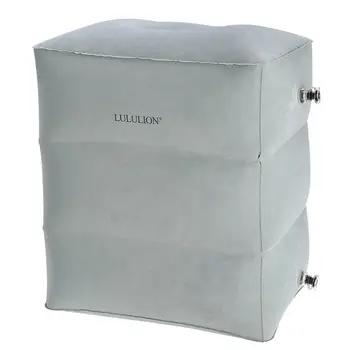 

Inflatable Airplane Leg Rest Pillow Travel Ottoman Three Adjustable Height Footrest Foot Stool Recliner Relax Cushion for Flight