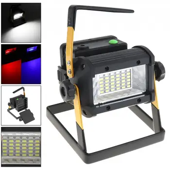 

50W Waterproof Search LED Floodlight 36 XPE Leds Emergency Lamp with 3 Modes Brightness Portable Stent for Site/Outdoors/Camping