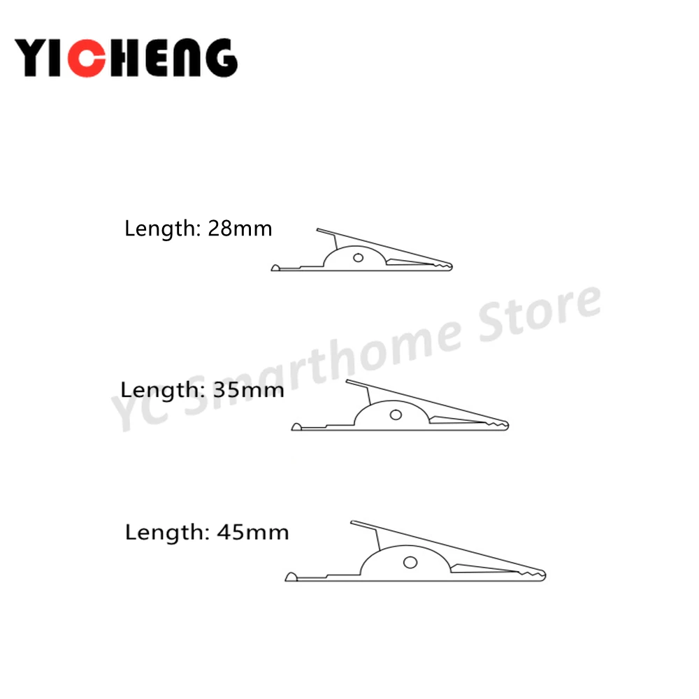 Alligator clips 6pcs DIY alligator clip test clip power cord battery clip for experiment medium length 35mm clip