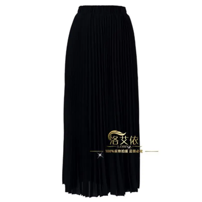 

2019 Modest fashion womens clothes muslim pleated skirt islamic high wasit long skirts for ladies