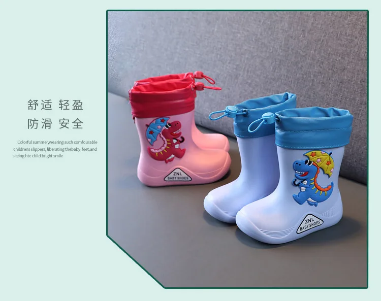 Children's Shoes Rain Boots Baby Eva Material Non-slip Waterproof Rain Boots Girls Water Boots Boys Boys 150-200 Yards children's sandals