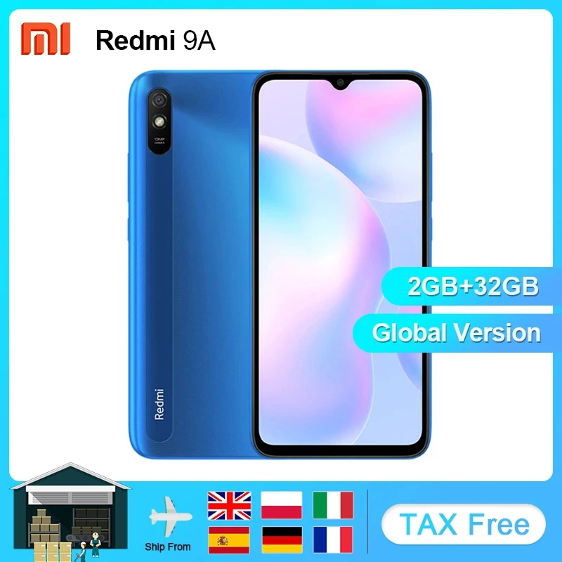Глобальная версия Xiaomi Redmi 9A мобильный телефон 2 ГБ 32 MTK Helio G25 Восьмиядерный 6 53 &quot5000