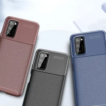 

10pcs/lot Carbon Fiber Phone Back Case For Huawei Nova 5i Pro 5Z Honor V30 Pro Enjoy 10S Play 3 Mate 30 Pro Silicone TPU Coque