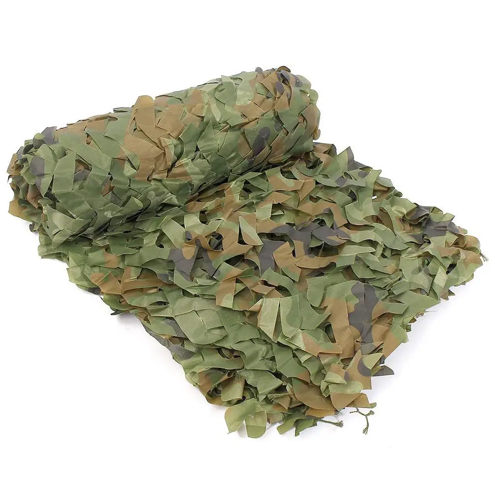 

1mx1.5m Military Camouflage Net Sun Shelter Woodland Army Camo Netting Hunting Camping Sunshelter Car Covers Tent Shade