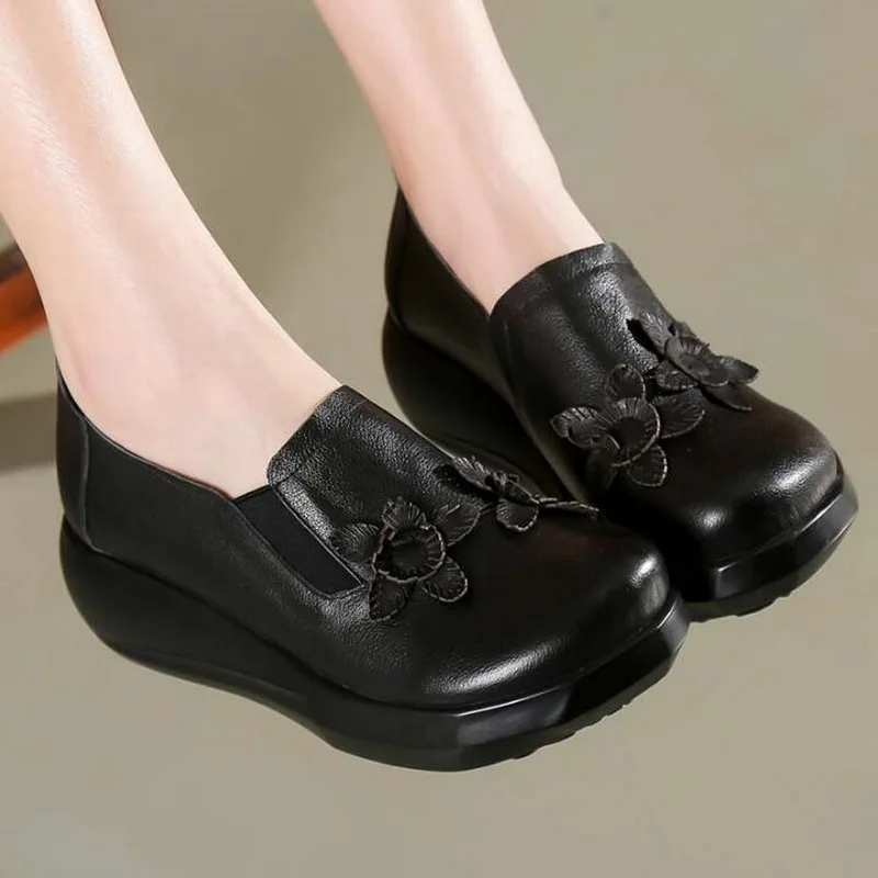 2020 г. Весна-лето новый стиль винтажная обувь ручной работы женская из натуральной