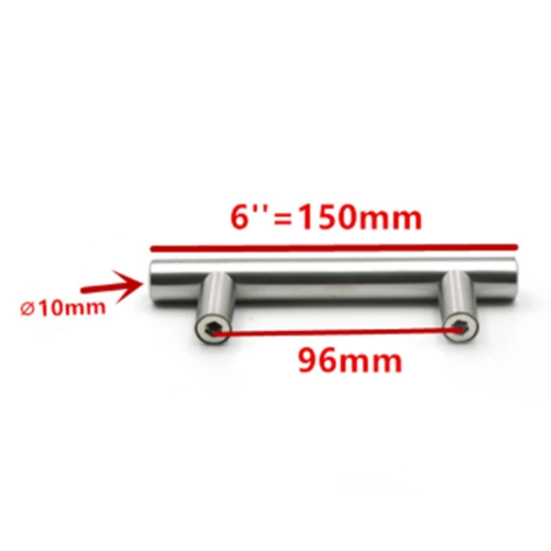  20Pcs Furniture Handles Kitchen Cabinet T Pulls Handles Knobs Stainless Steel Handles for Furniture - 4000392310978