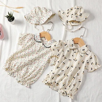 

Summer Infant Baby Girls Romper Toddler Baby Cotton Short Sleeve Romper Baby Girl Clothes Newborn Jumpsuits Overalls