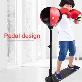 

Family ganme toys Children Boxing Set Adjustable Stand Kids Sports Fitness Toys Home Boxing Fight Training Stress Relief Toy