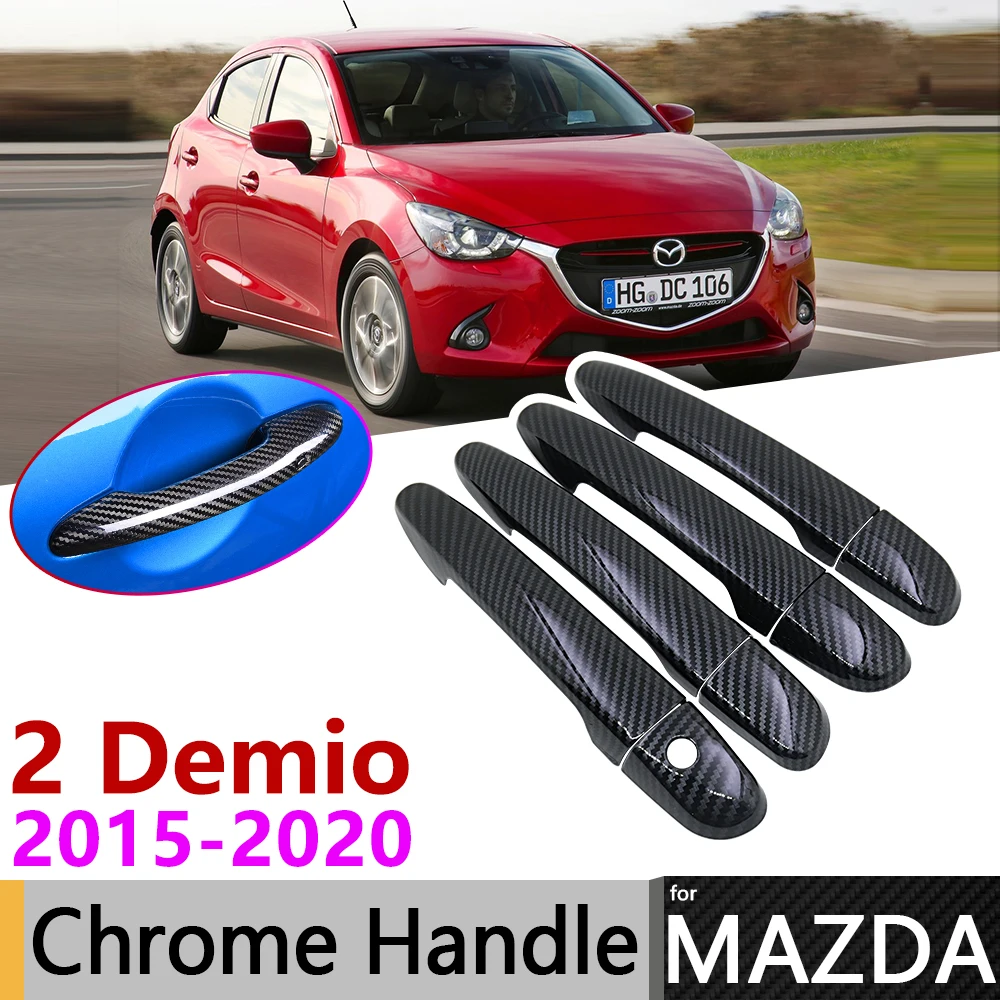 Чехол для дверной ручки Mazda 2 Demio DJ 2015 ~ 2020 2016 2017 2018 2019 | Автомобили и мотоциклы