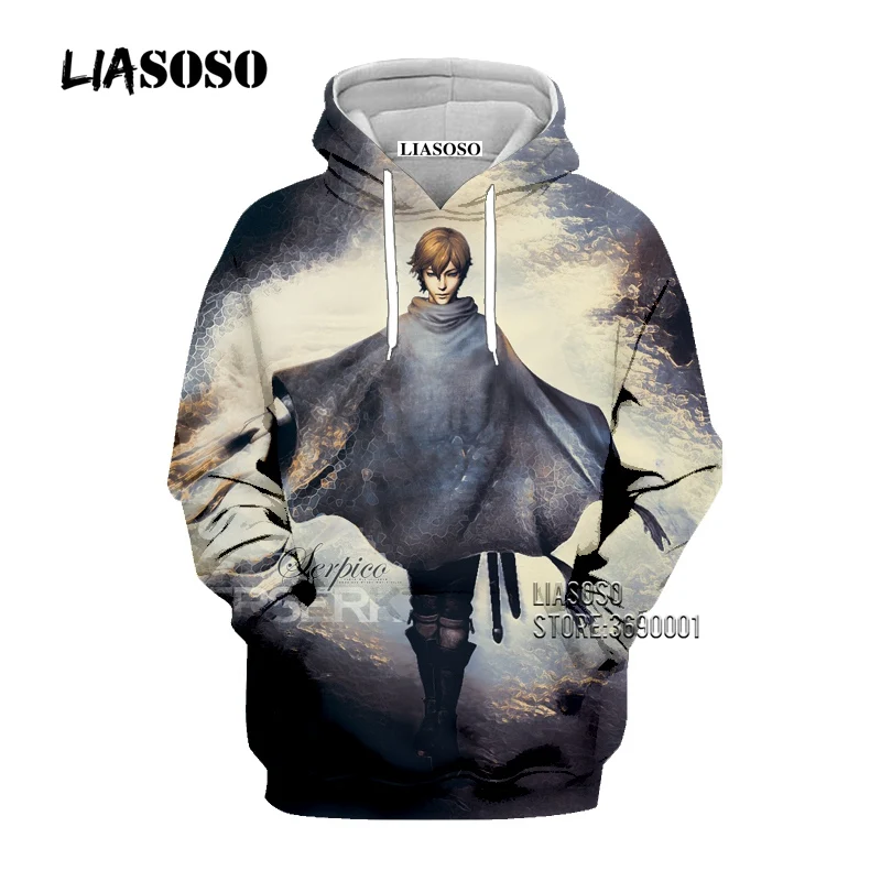 LIASOSO, аниме, комиксы, Berserk Guts, меч воинов, 3D принт, Мужская толстовка, толстовки, свитшоты, женские повседневные пуловеры с шапкой, топы - Цвет: 8