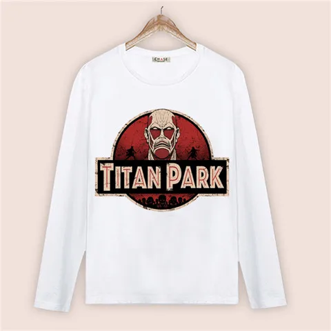 Футболка для косплея «атака на Титанов», футболка Eren Jaeger Mikasa Ackerman, весенне-осенняя футболка с длинными рукавами в стиле аниме Shingeki no Kyojin, топ, футболка - Цвет: 6