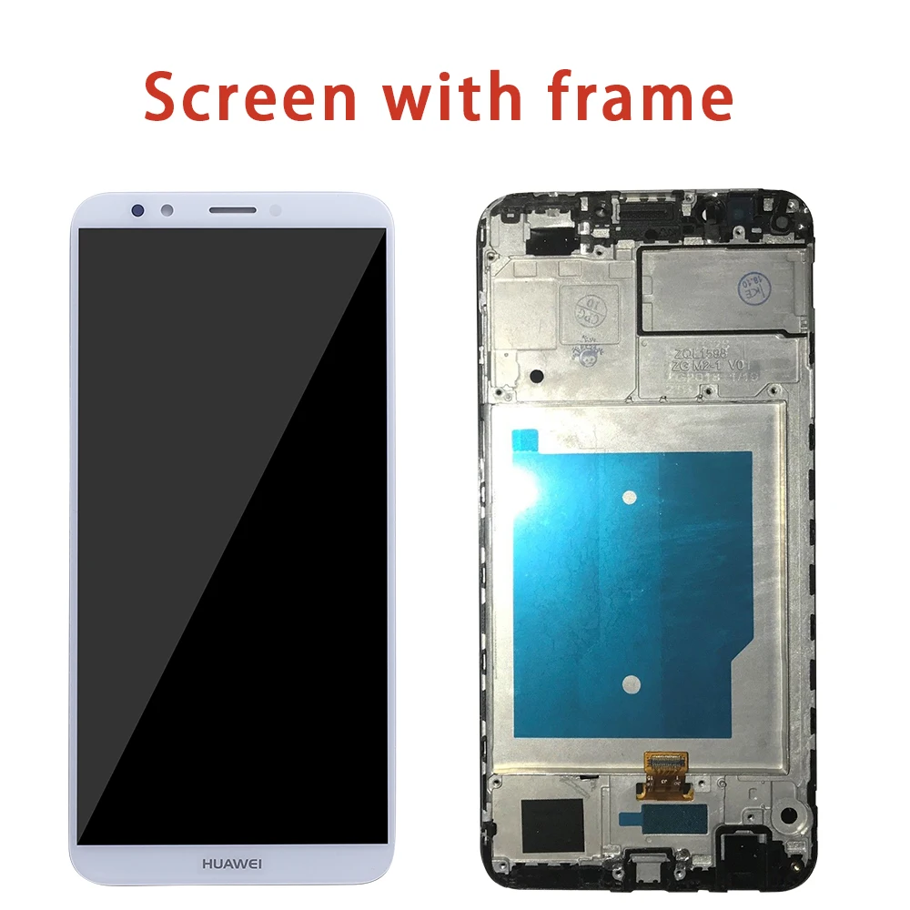 ЖК дисплей с тачскрином для HUAWEI Y7 2018 рамкой Huawei Prime LND L22 LX2 L21 L23 LX1 L29|Экраны