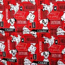 50X105 см, красный хлопковый тканевый чехол для маленьких девочек с изображением Далматинских собак, домашний текстиль, чехлы для подушек, сумки, DIY-BK686