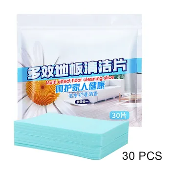 

Newest 30/60/90 Pcs Floor Cleaning Dissolvable Paper Cleaner Portable Remove Dirt for Home Kitchen