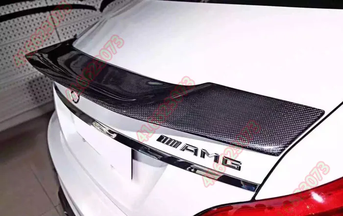 Подходит для Mercedes-Benz W218 CLS63 AMG Renntech CLS320 300 углеродного волокна задний спойлер заднее крыло