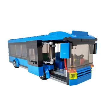 

200PCS Blue Bus ABS Plastic MOC Building Blocks Compatible City Construction Sets DIY Educational Toys for Children Xmas Gift