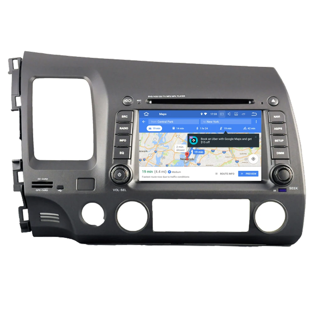 

RoverOne Car Radio Stereo For Honda For Civic 2006 - 2011 Android 9.0 Octa Core DVD GPS Navigation Central Multimidia PhoneLink