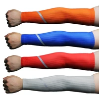 Summer Men Women Reflective Cycling Sleeves Arm Warmers Sun UV Protection Breathable Running Compression Arm Sleeves 2
