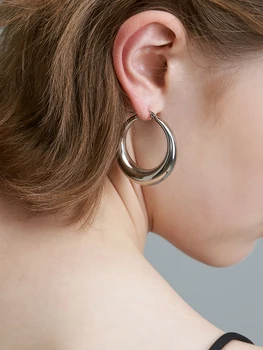 

Timeless Wonder Titanium Geo Circle Drop Earrings Women Jewelry Punk Gothic Boho Designer Top Rock Party Trendy Ins Amazing 2524