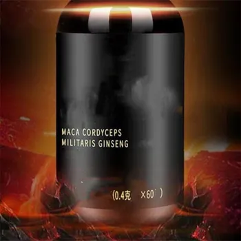 

1bottle/2bottles-Maca Cordyceps Ginseng,enhance immune function,i m p otent k idney,strong body,adult male health 1 bottle=60p
