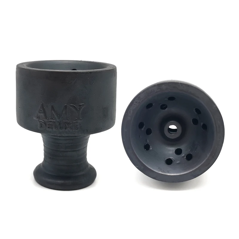 Black Ceramic Hookah Bowls Shisha Accessories Large 13 Holes hookah accessories