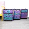 new shiny Geometric Luminous bag Sequins Female Backpack Geometric Women School Backpack For Teenage girls mochila feminina 2024 5