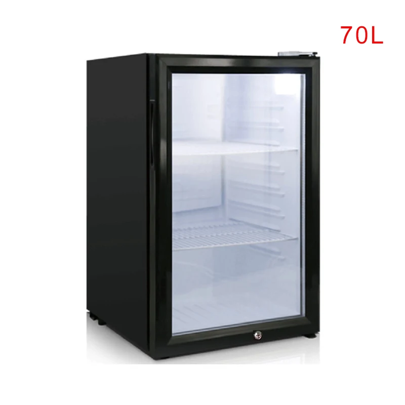 Небольшой холодильник еды образец шкафа 70Л одной двери с замок на холодильник маленький шкафчик для хранения