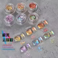 Paillettes de caméléon, cristal opale de feu, Paillettes, poudre chromée pour ongles de printemps, fard à paupières, manucure, bricolage 3