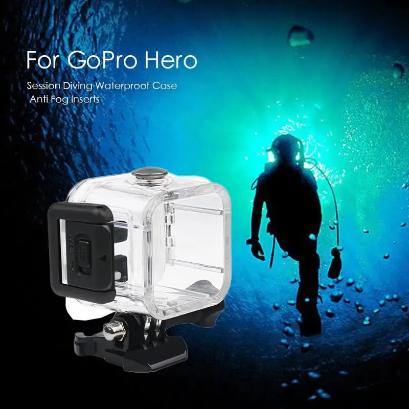Для GoPro Hero 4 Session 5 Session Дайвинг водонепроницаемый чехол противотуманные вставки Дайвинг 45 м защитный корпус камеры полное покрытие