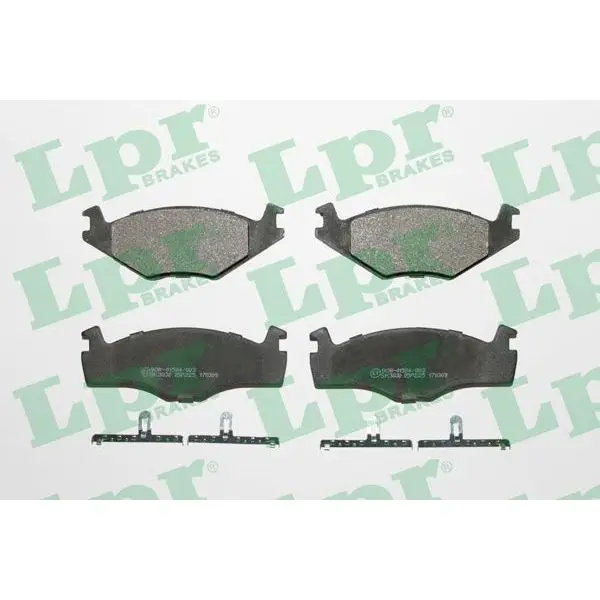 Колодки тормозные VOLKSWAGEN G2 1.6/G3 1.4/1.6/1.9D передние LPR
