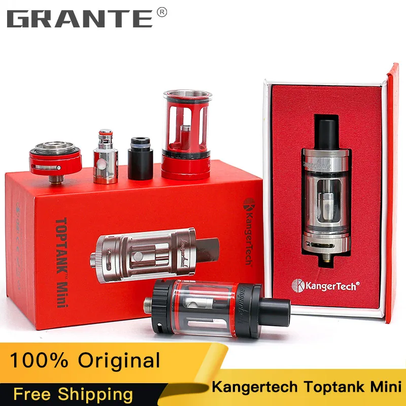 

100% Original Kanger Toptank Mini Atomizer 4ml Top-Filled Tank Airflow Control SSOCC RBA Mini Plus Coil Kangertech Vaporizer