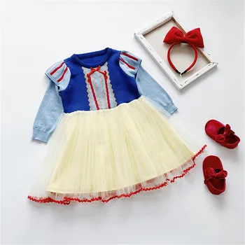 

Kids Dresses For Girls Children Spring Autumn Long Sleeve Snow White Princess Dress Girls Christmas Cosplay Costume Party Dress
