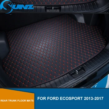 

Rear Trunk Floor Mats For Ford Ecosport 2013 2014 2015 2016 2017 Leather Rear Cargo Trunk Floor Mats SUNZ