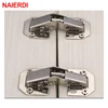 NAIERDI Cabinet Hinge 90 Degree No-Drilling Hole Cupboard Door Hydraulic Hinges Soft Close With Screws Furniture Hardware ► Photo 2/6