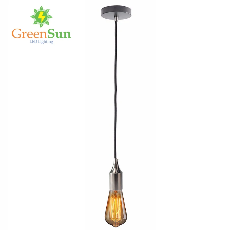 GreenSun 4 шт. жемчуг черный E27/E26 Потолочный подвесной светильник Медь держатель