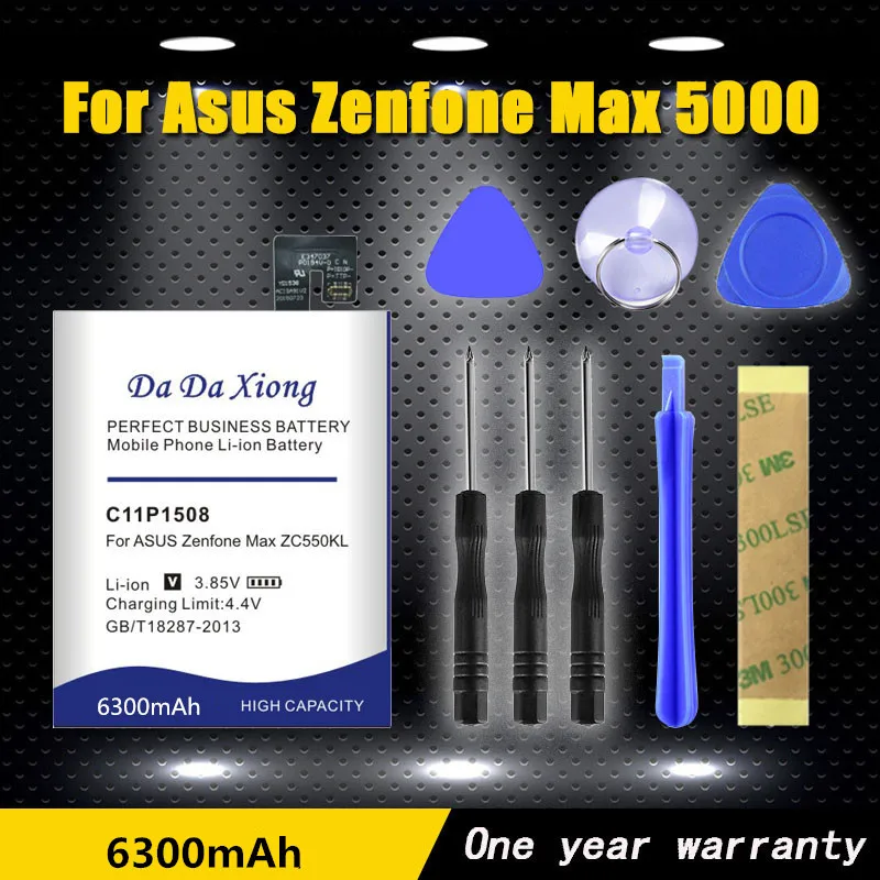 

Da Da Xiong 6550mAh C11P1508 Battery for Asus Zenfone Max 5000 5000Z ZC550KL Z010AD Z010DD C550KL Z010DA Phone Battery