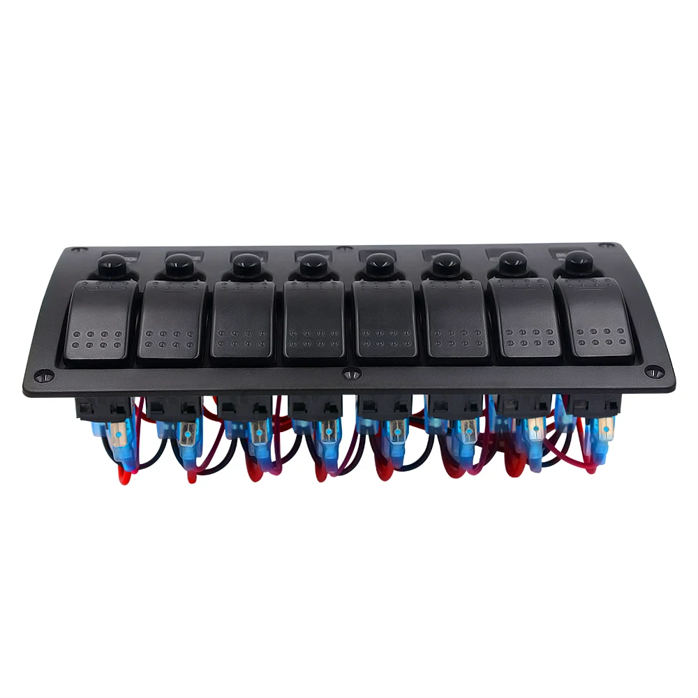 12 V-24 V 8GangRed светодиодный кулисный переключатель Панель автомат защити цепи автомобиль грузовик морской катер# L