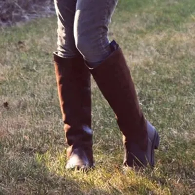 New Autumn Women Long Boots Riding Casual Rome Style Boot Autumn Winter Thigh High Loose Shoes Botas Mujer Footwear