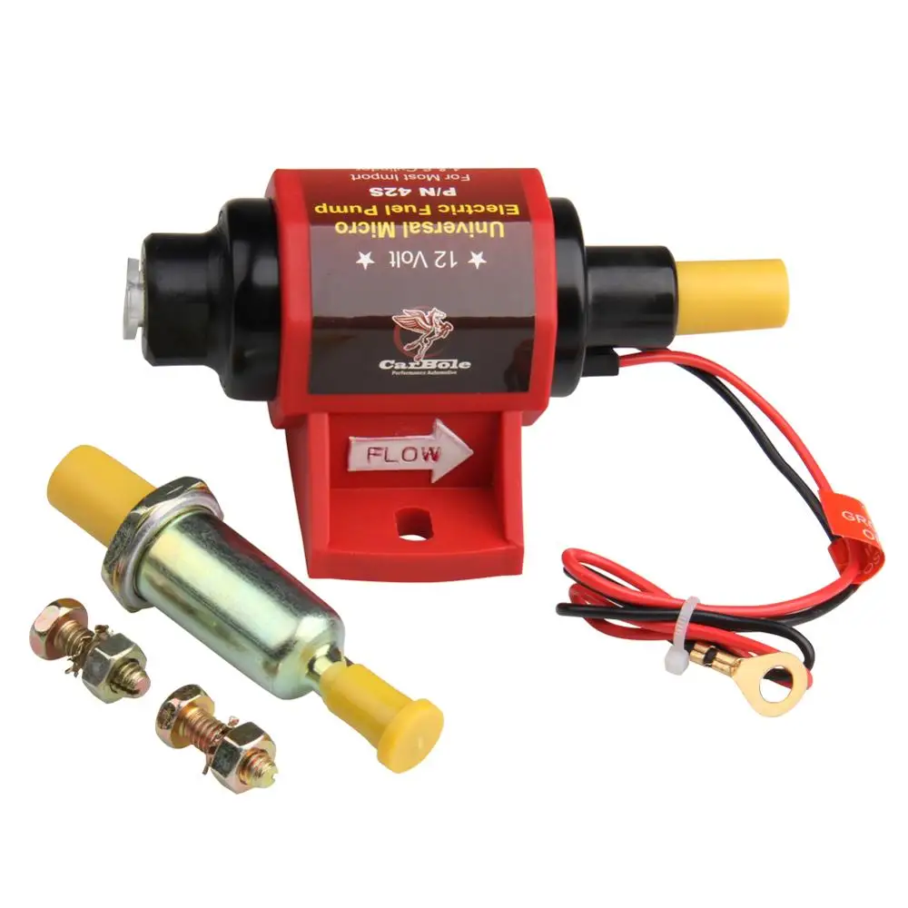 

CARBOLE 12V Universal Micro Electric Gasoline Fuel Pump Applications 42 GPH 2-3.5PSI