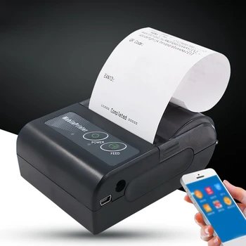 

Receipt Printer Thermal Printer 58mm Portable Bluetooth Printer Label or Barcode Printer for Android and IOS
