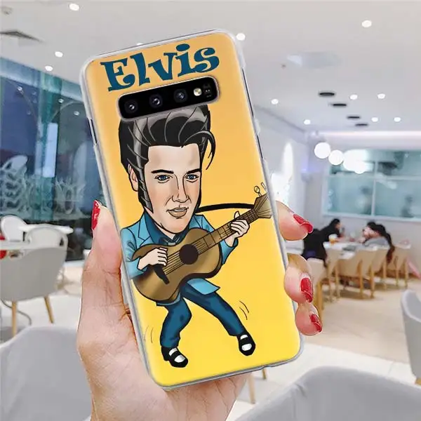 H05 Чехлы для телефонов Elvis Presleys для samsung Galaxy S10e S10 Note 10 Plus S8 S9 Plus 9 8 S6 S7 Edge жесткий чехол - Цвет: H05
