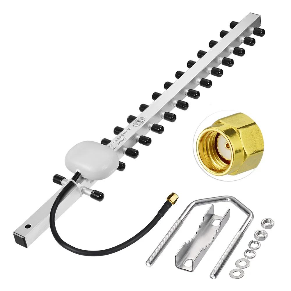 Только 16DBi Wifi Yagi антенна 2 4 ГГц директивы для 802.11b/g RP-SMA разъем | Мобильные телефоны