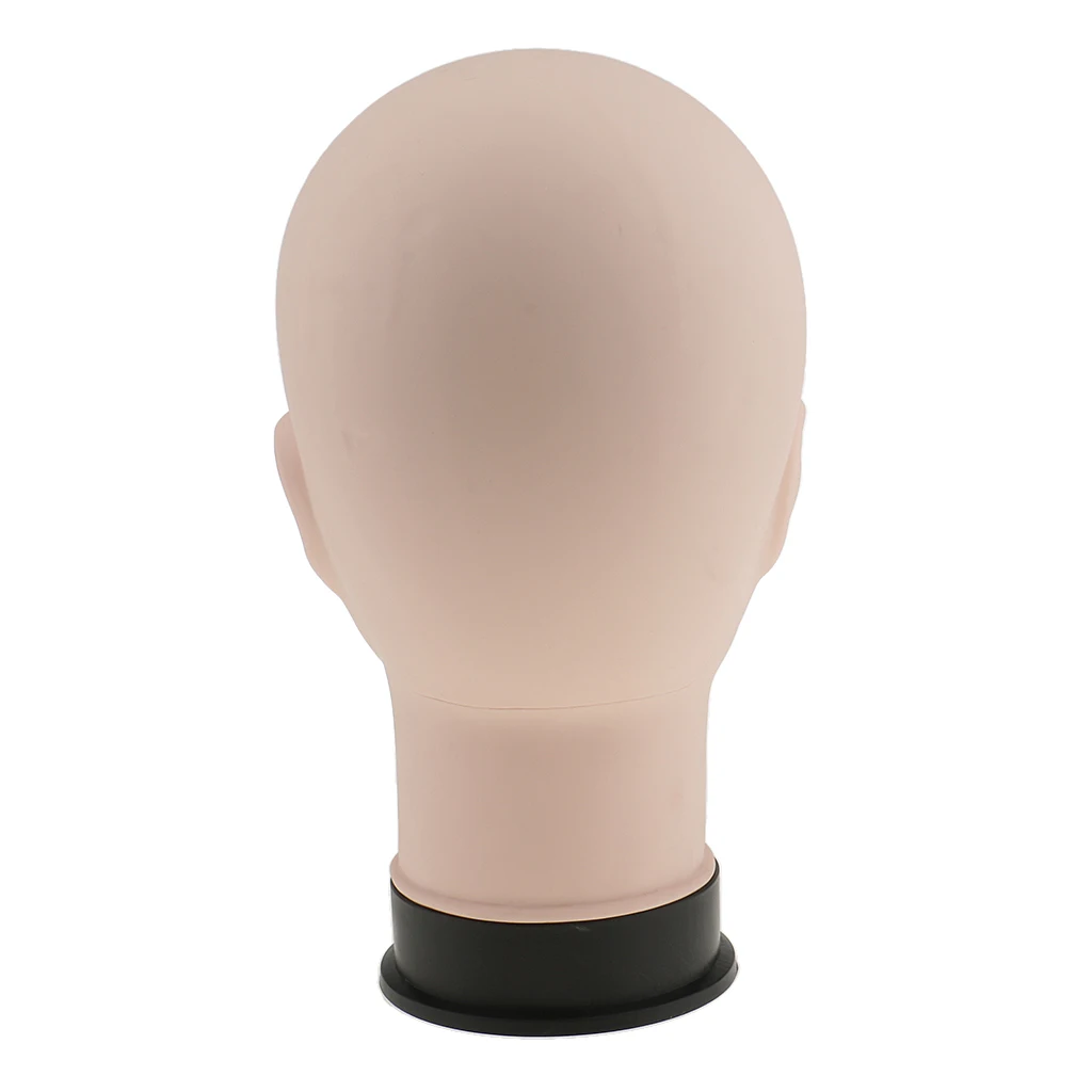 Male Mannequin Head for Wigs Making Wig Display Practice Training Styling Bald Manikin Cosmetology with Mount Hole