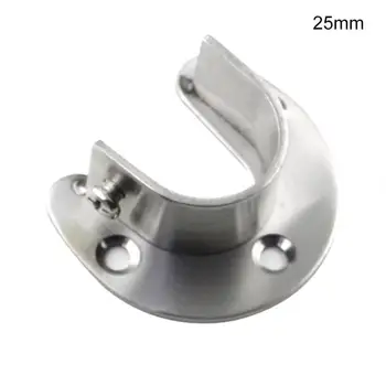 

2pcs Wardrobe Clothes Hanging Rail Closet Rod End Support Bracket Holder 25/32mm