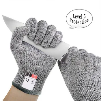 

Safety Anti-cut Gloves Stab Resistant Stainless Steel Wire Metal Mesh Kitchen Butcher Cut-Resistant Safety Cut Proof Gloves