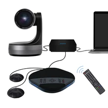

Video Conference System -HD3500e With HD 1080P 12X ZOOM ptz Camera for Office Video Conferencing Speakerphone and Mics