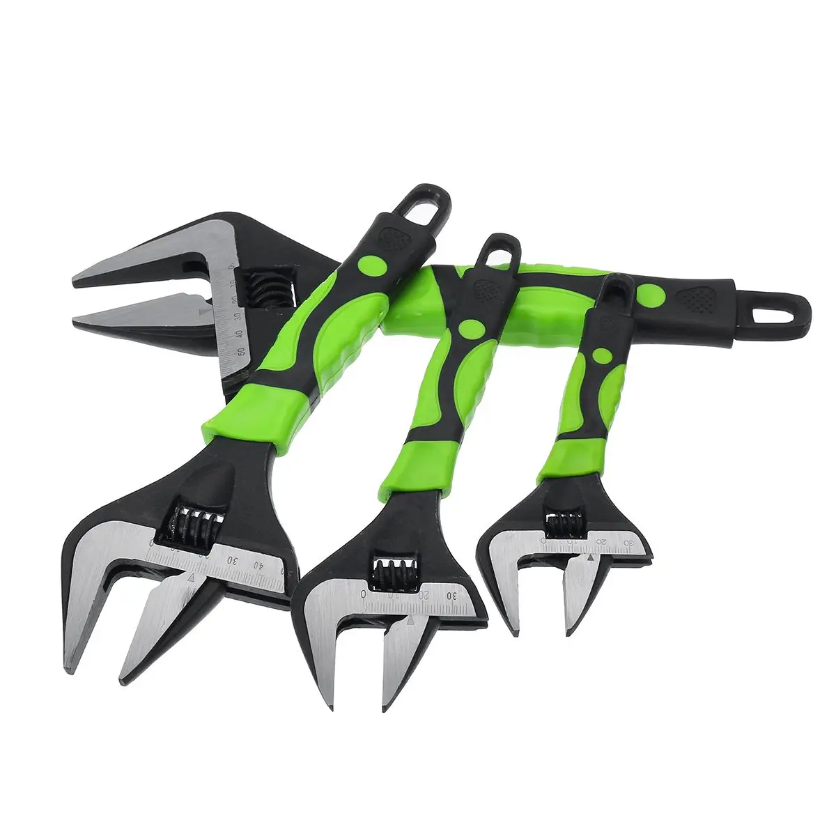 6/" 8/" 10/" 12/" Extra Wide Jaw Adjustable Spanner Wrench 60mm Openning Nut Pipe US
