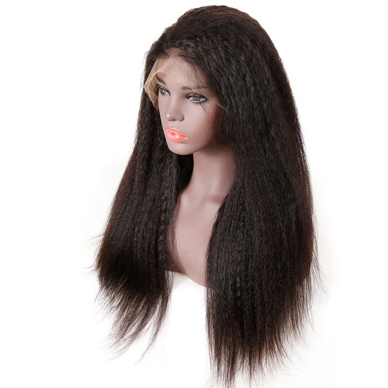 Али FumiQueen 13x6 парики из натуральных волос на кружевной основе бразильские яки прямые волосы на Волосы remy Синтетические волосы на кружеве парики с волосами младенца